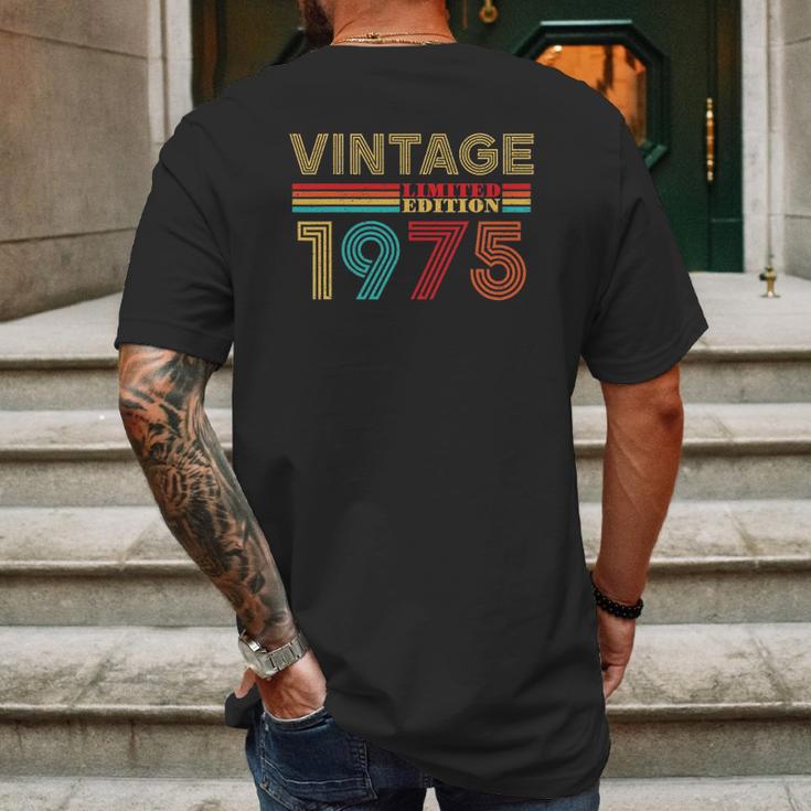 47 Years Old Vintage 1975 Limited Edition 47Th Birthday Mens Back Print T-shirt Gifts for Men