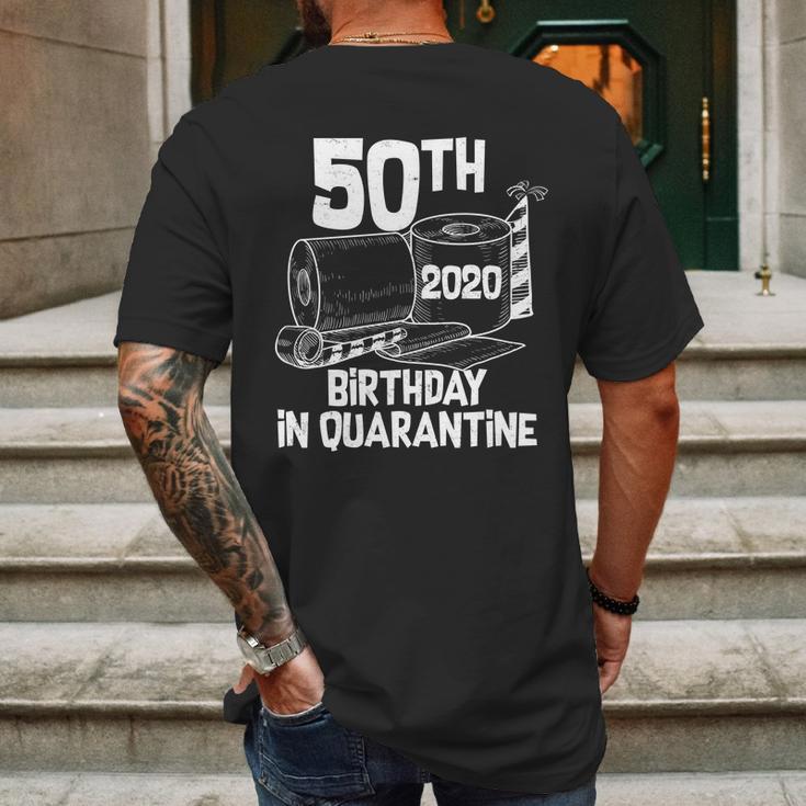 50Th Birthday In Quarantine Toilet Paper Party Mens Back Print T-shirt Gifts for Men