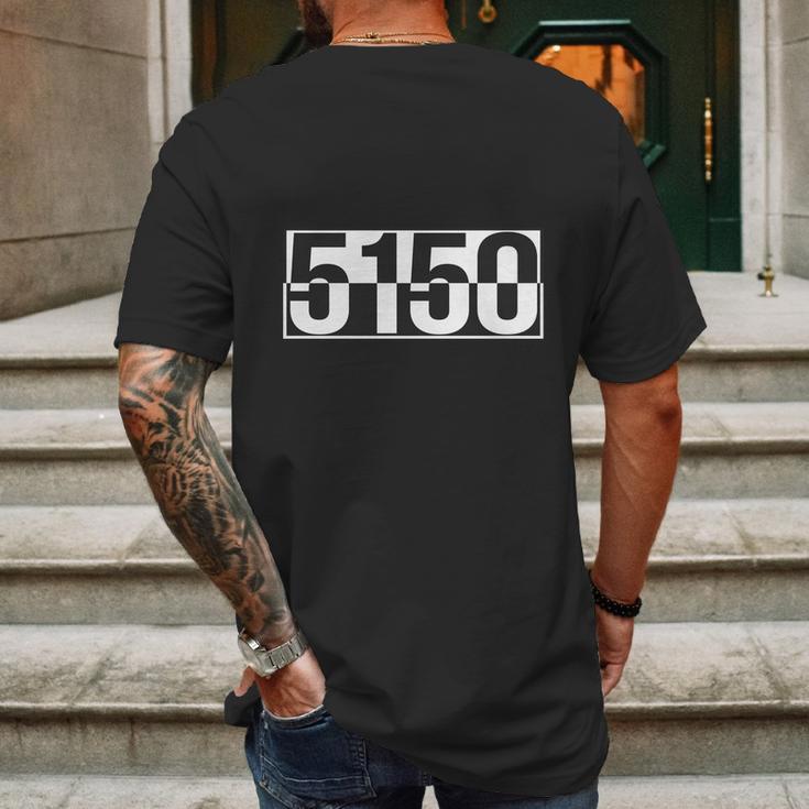 5150 T-Shirt Mens Back Print T-shirt Gifts for Men