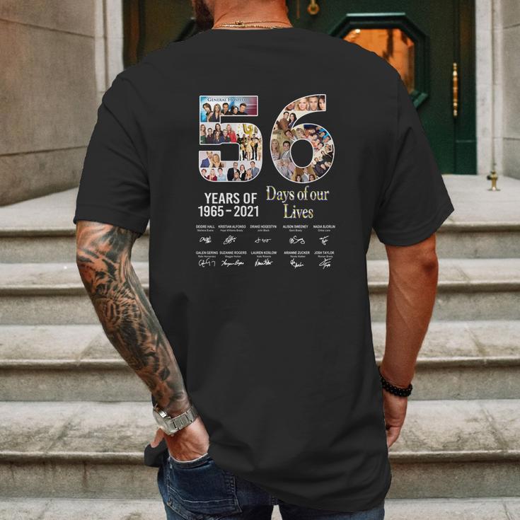 56 Years Days Of Our Lives Mens Back Print T-shirt Gifts for Men