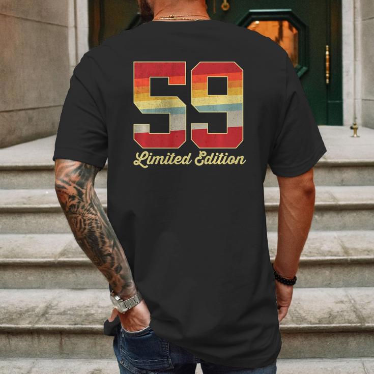 59Th Birthday Vintage Limited Edition 1963 59 Years Old Men Mens Back Print T-shirt Gifts for Men