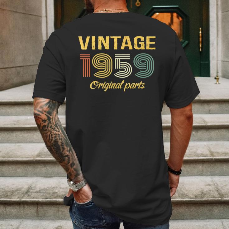 60Th Birthday Gift Vintage 1959 Classic Mens Back Print T-shirt Gifts for Men