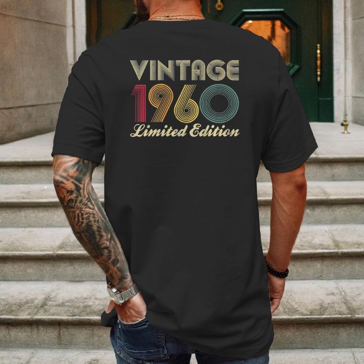 62Nd Birthday Gift 1960 Vintage Limited Edition 62 Years Old Mens Back Print T-shirt Gifts for Men