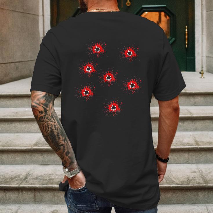 7 Bullet Holes Shot In The Back Black Lives Matter Mens Back Print T-shirt Gifts for Men