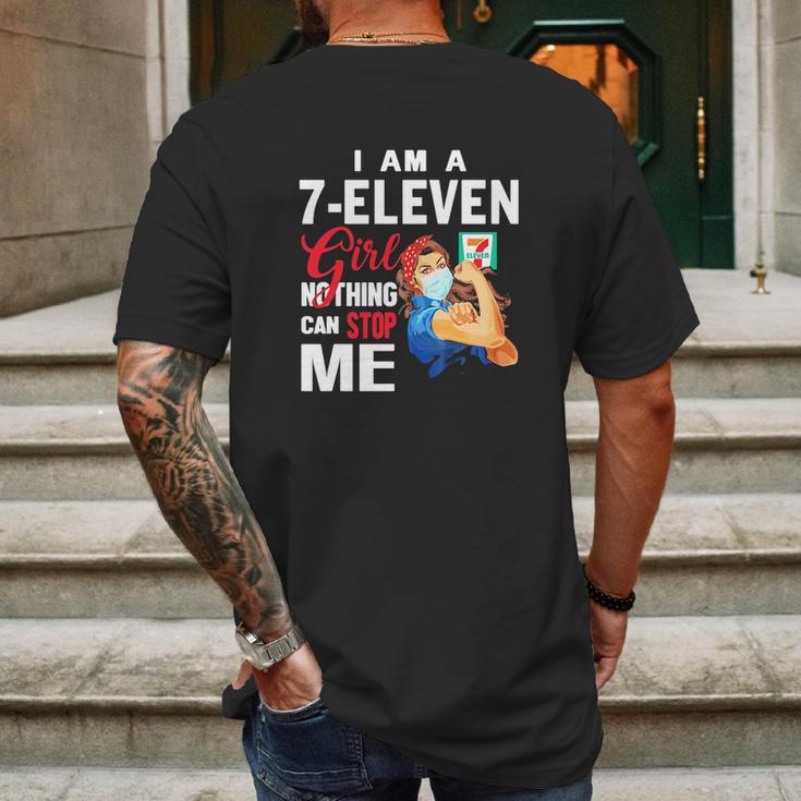 I Am A 7-Eleven Girl Nothing Can Stop Me Coronavirus Shirth Mens Back Print T-shirt Gifts for Men