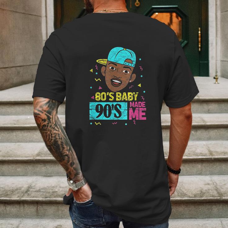 80S Baby 90S Made Me 1980S 1990S Disco Party Retro Vintage Mens Back Print T-shirt Gifts for Men