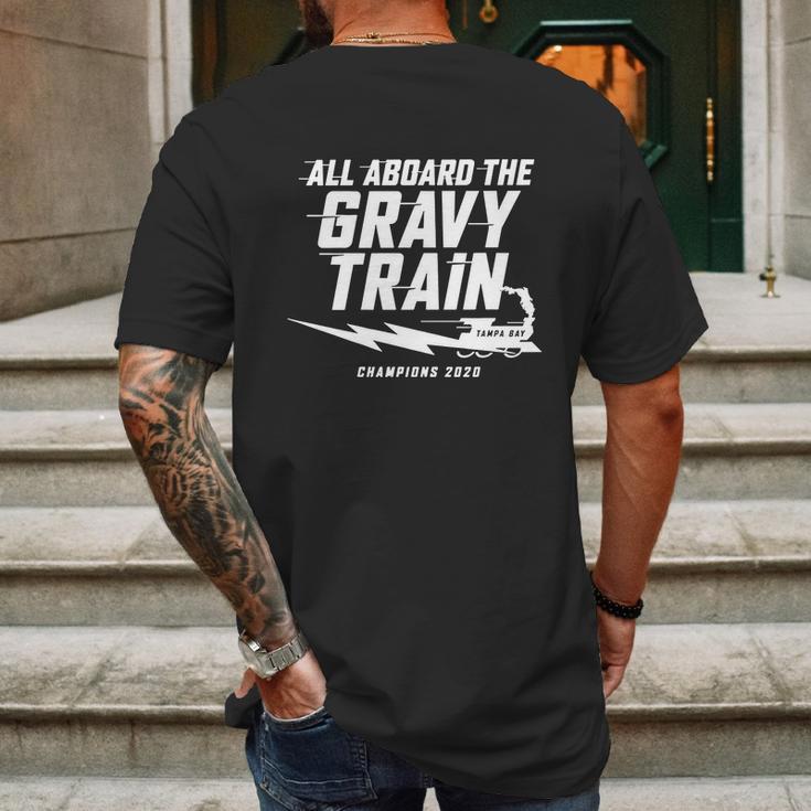 All Aboard The Gravy Train Tampa Bay Champion 2020 Mens Back Print T-shirt Gifts for Men