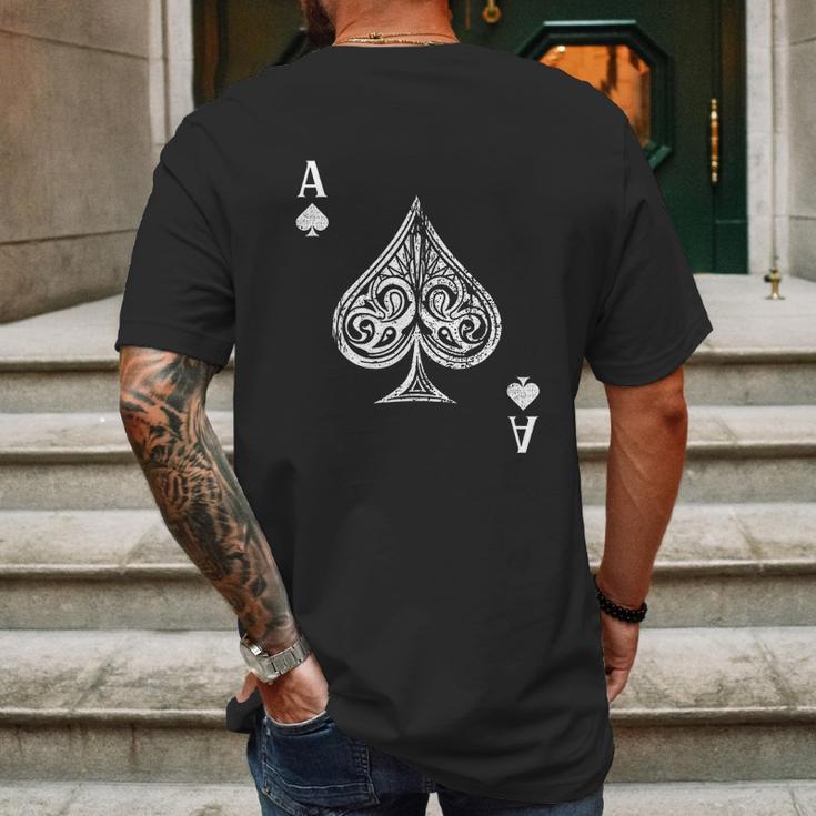 Ace Of Spades Mens Back Print T-shirt Gifts for Men