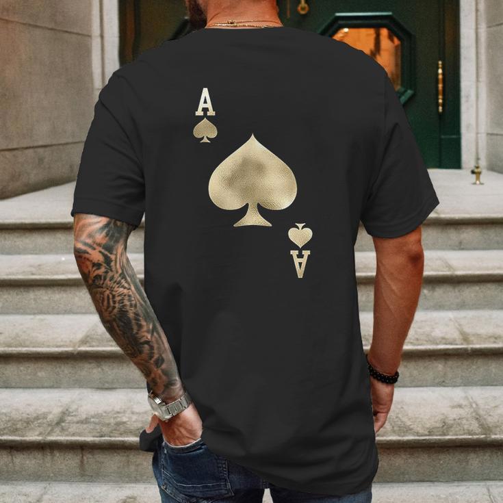 Ace Of Spades Mens Back Print T-shirt Gifts for Men