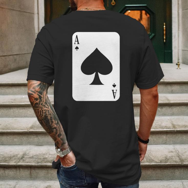 Ace Of Spades T-Shirt Mens Back Print T-shirt Gifts for Men