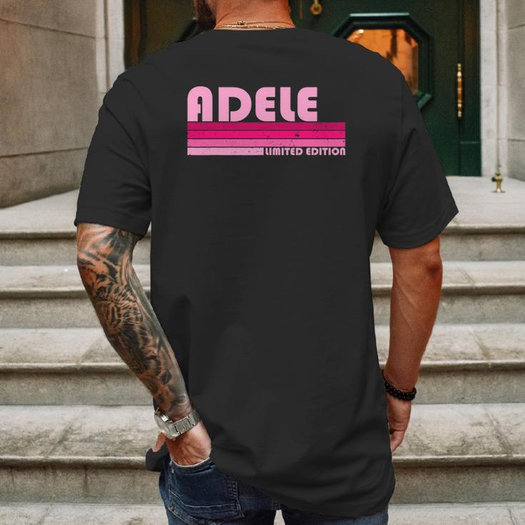 Adele Name Personalized Retro Vintage 80S 90S Style Mens Back Print T-shirt Gifts for Men