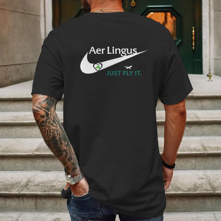 Aer Lingus Fly Mens Back Print T-shirt Gifts for Men