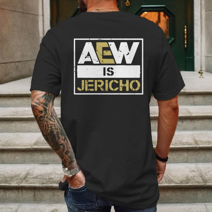 Aew Is Jericho Mens Back Print T-shirt Gifts for Men