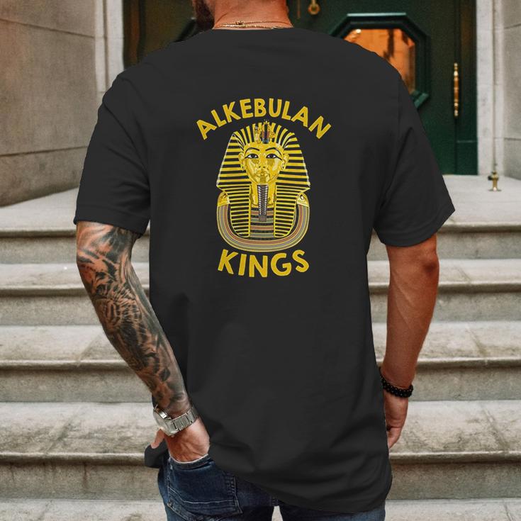 African History Egyptian Kemet Pharaoh Alkebulan King Tut Mens Back Print T-shirt Gifts for Men