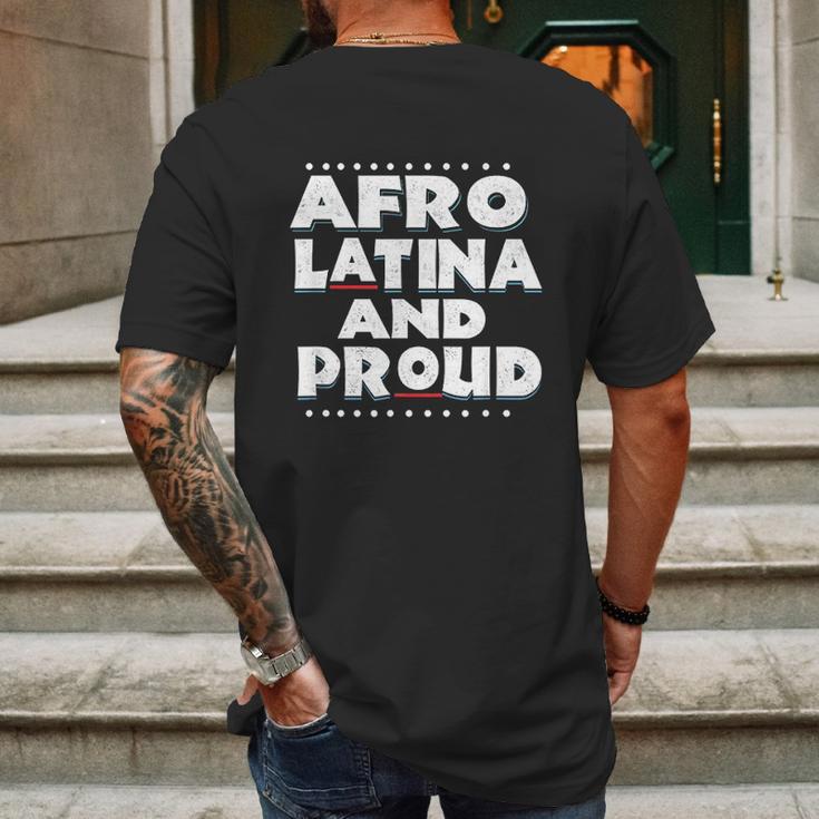 Afro Latin Pride Shirt Afro Latina Gift Mens Back Print T-shirt Gifts for Men