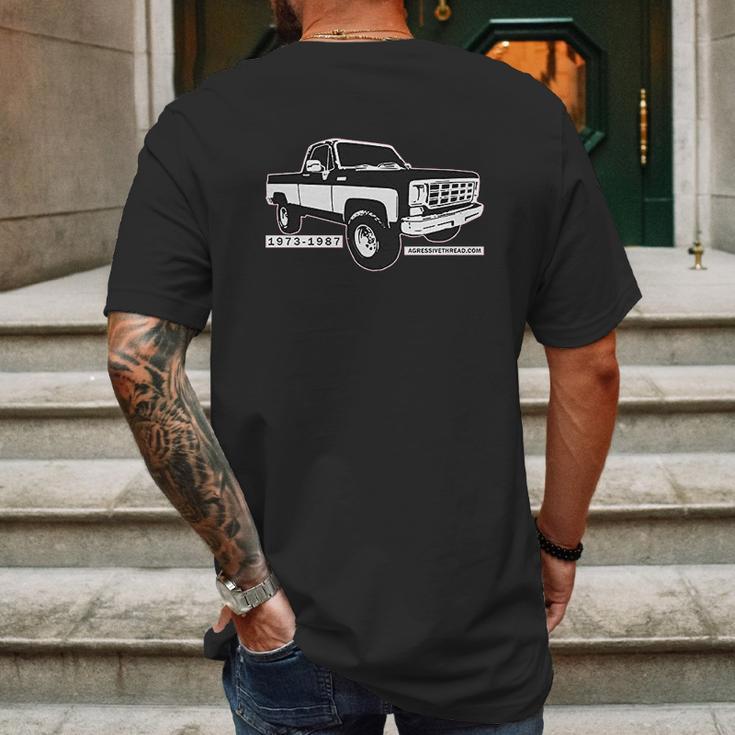 Aggressive Thread Square Body 1973 1987 Squarebody Mens Back Print T-shirt Gifts for Men