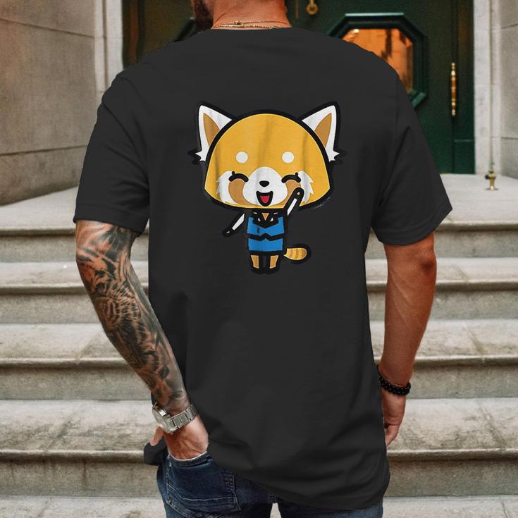 Aggretsuko Happy Mood Mens Back Print T-shirt Gifts for Men