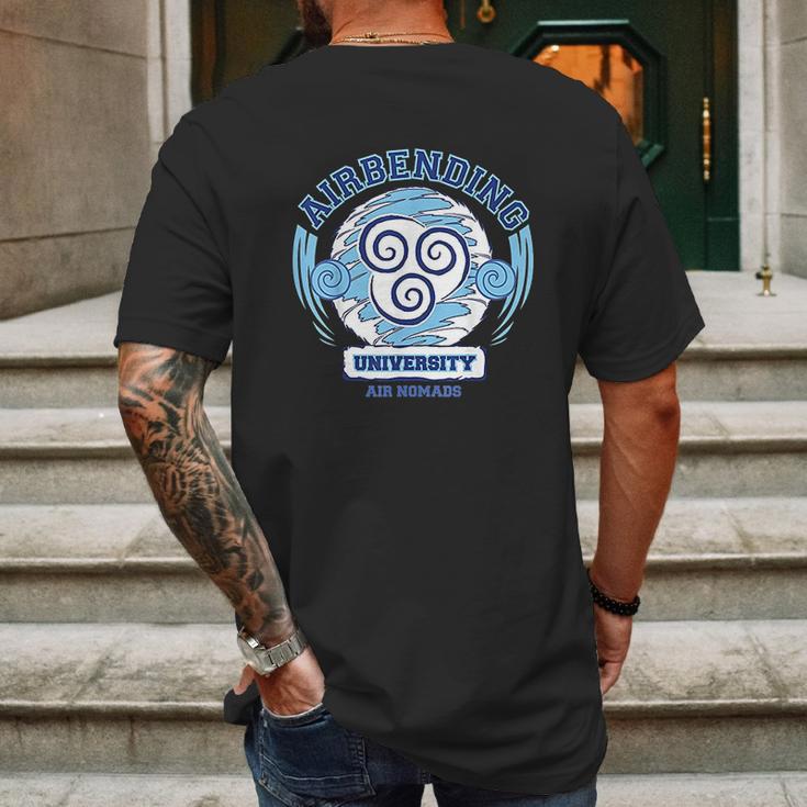 Air Bending University Air Nomads Mens Back Print T-shirt Gifts for Men