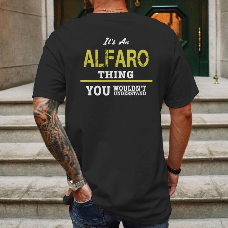 It Is An Alfaro Thing You Wouldnt Understand Mens Back Print T-shirt Gifts for Men