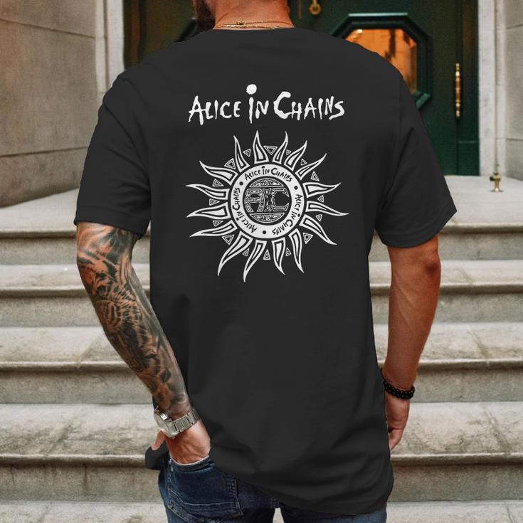 Alice In Chains Sun Logo Tshirt Mens Back Print T-shirt Gifts for Men