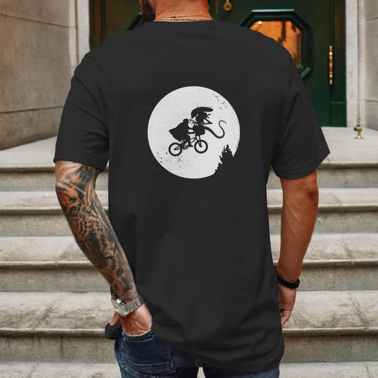 Alien Alien Bmx Moon Mens Back Print T-shirt Gifts for Men