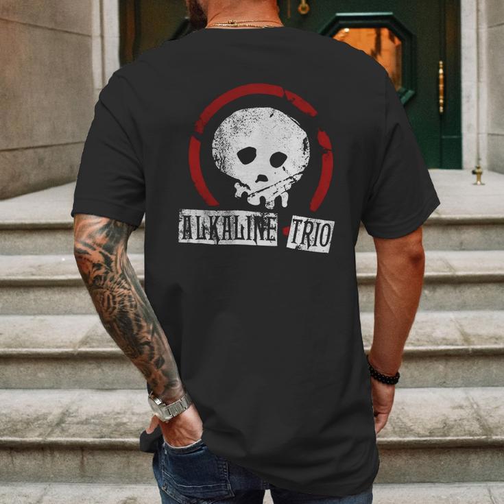 Alkaline Trio Cracked Skull T-Shirt Mens Back Print T-shirt Gifts for Men