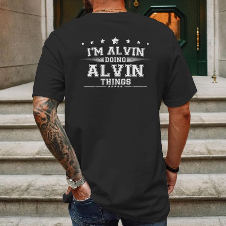 Alvin Graphic Design Printed Casual Daily Basic Mens Back Print T-shirt Gifts for Men