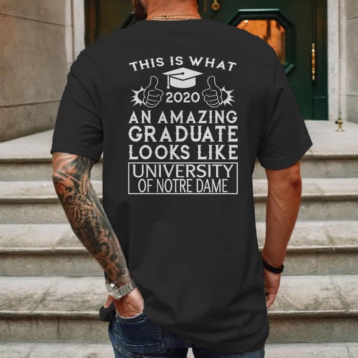 This Is What An Amazing University Of Notre Dame Graduate Looks Like 2020 Funny Graduation Mens Back Print T-shirt Gifts for Men