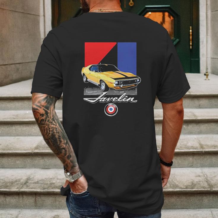 Amc Javelin Amx Automotive Mens Back Print T-shirt Gifts for Men