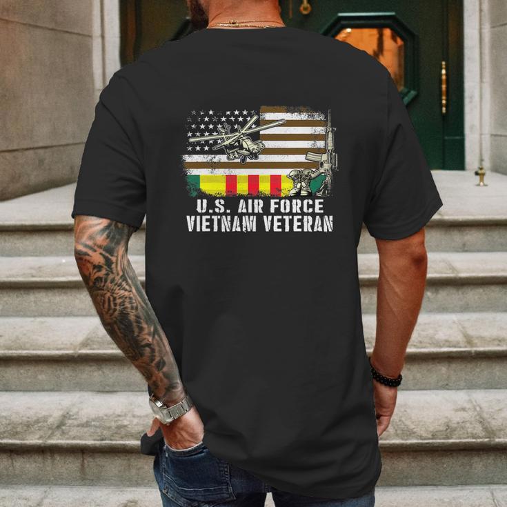 America Flag Us Air Force Vietnam Veteran Usaf Vet Graphic Design Printed Casual Daily Basic Mens Back Print T-shirt Gifts for Men