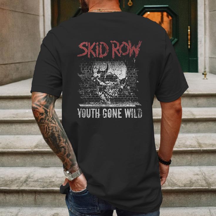 American Classics Skid Row Heavy Metal Band Graffiti Gone Wild Black Mens Back Print T-shirt Gifts for Men