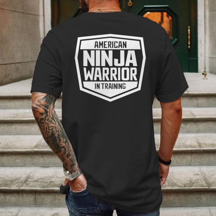 American Ninja Warrior In Training Mens Back Print T-shirt Gifts for Men