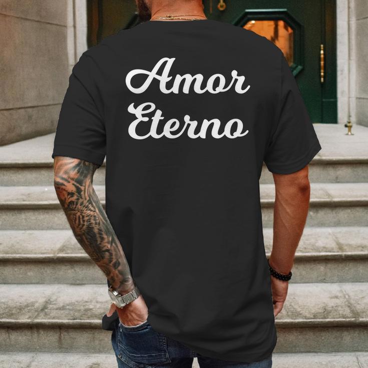 Amor Eterno Eternal Love Valentines Mens Back Print T-shirt Gifts for Men