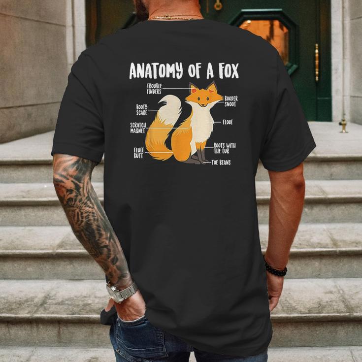 Anatomy Of A Fo Cute Sweet Carnivore Funny Animal Gift Mens Back Print T-shirt Gifts for Men