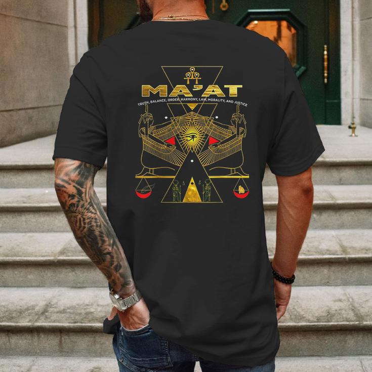 Ancient Egyptian Sacred Mens Back Print T-shirt Gifts for Men