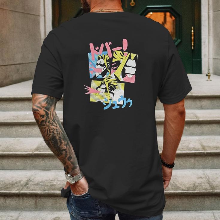 Anime Manga All Might Mens Back Print T-shirt Gifts for Men