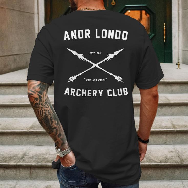 Anor Londo Archery Club Mens Back Print T-shirt Gifts for Men