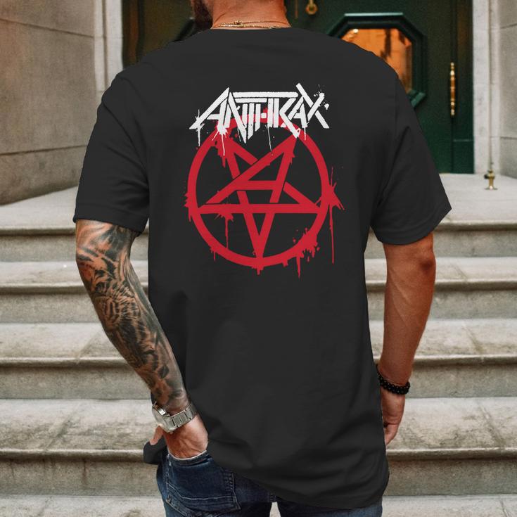 Anthrax Band Tshirt Mens Back Print T-shirt Gifts for Men