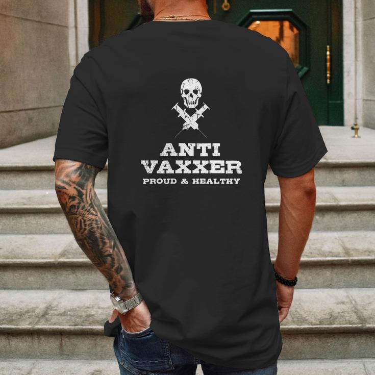 Anti Vaxxer Shirt Anti Vaxxed Mens Back Print T-shirt Gifts for Men