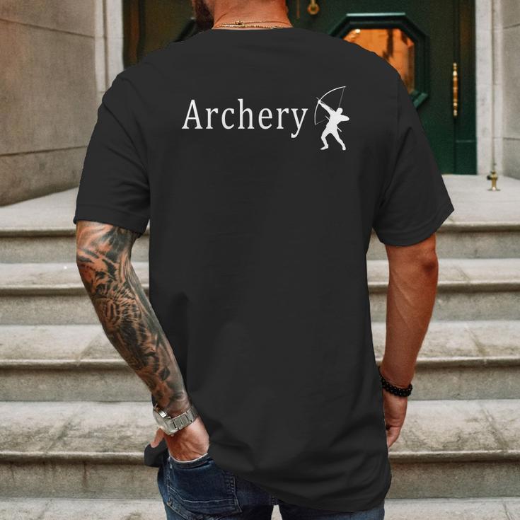 Archery Funny Logo Mens Back Print T-shirt Gifts for Men