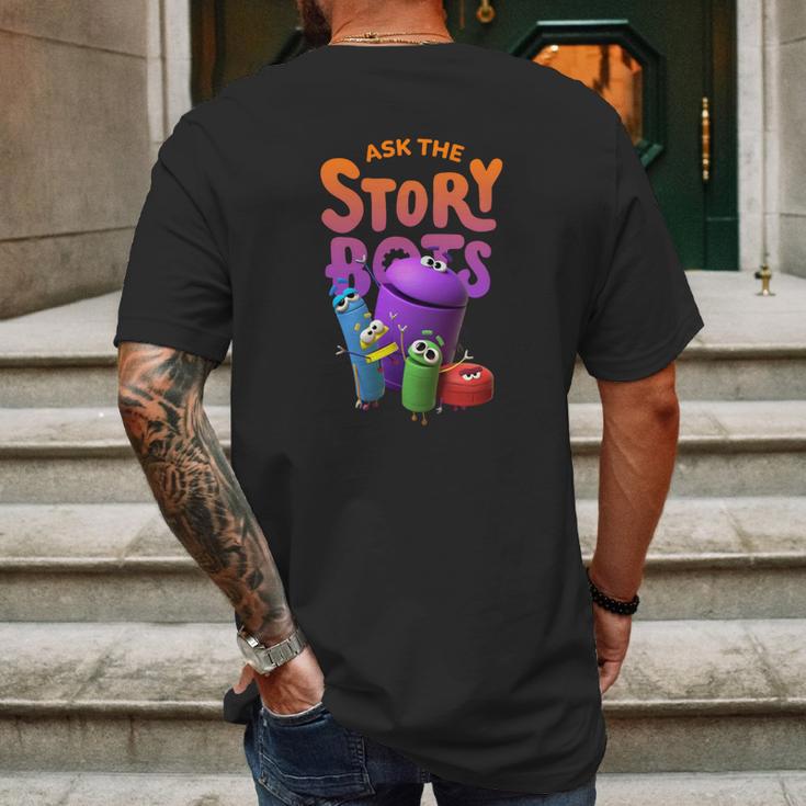 Ask The Storybots 2 Mens Back Print T-shirt Gifts for Men