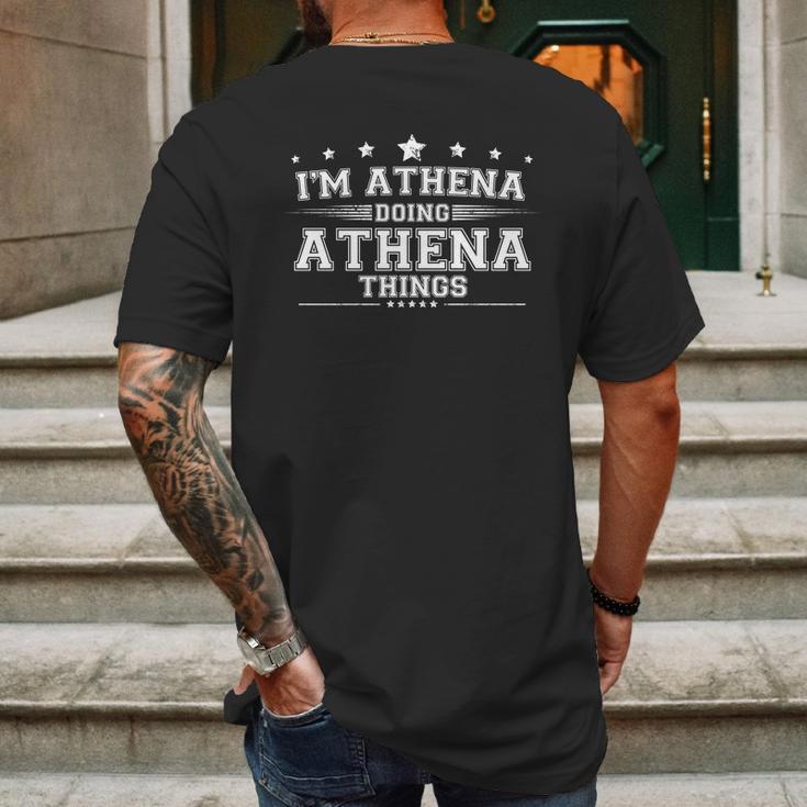 Athena Graphic Design Printed Casual Daily Basic Mens Back Print T-shirt Gifts for Men