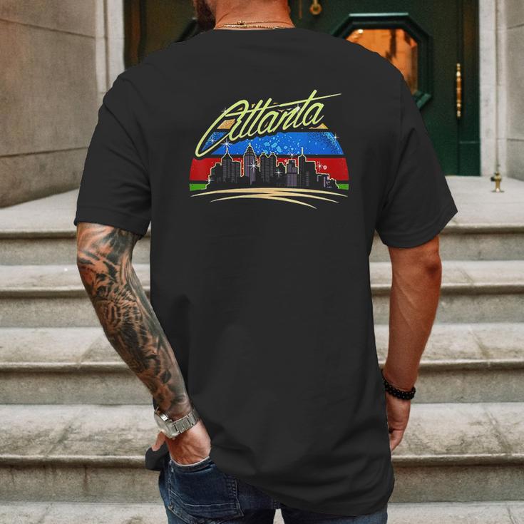 Atlanta City Retro Vintage Atlanta Georgia Ga Mens Back Print T-shirt Gifts for Men