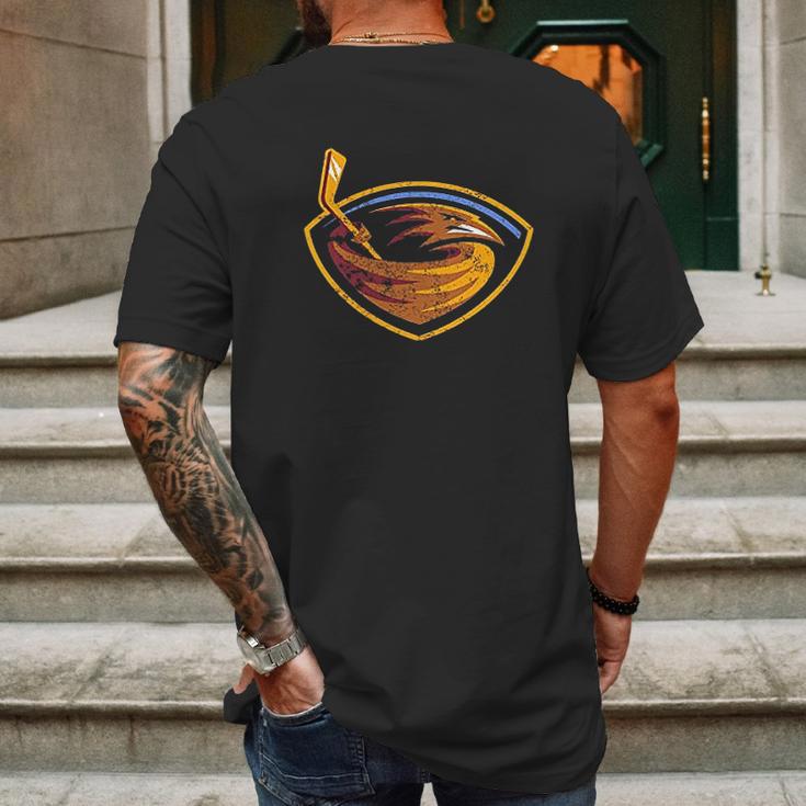 Atlanta Thrashers Logo Mens Back Print T-shirt Gifts for Men