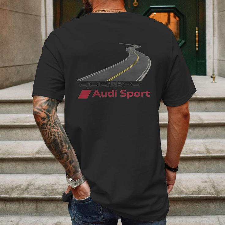 Audi Quattro Mens Back Print T-shirt Gifts for Men