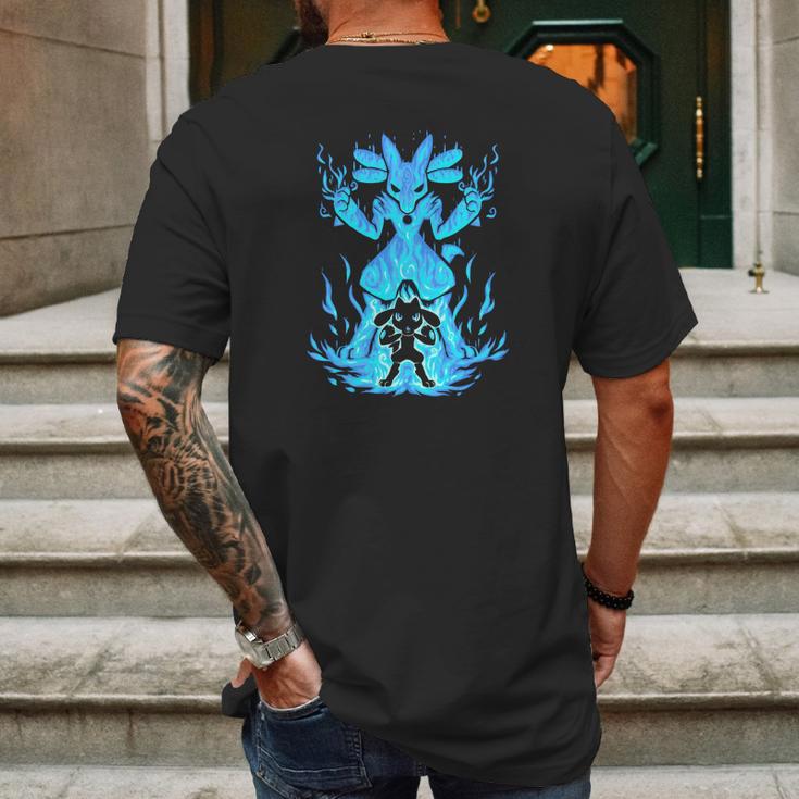 The Aura Within Lucario Riolu Mens Back Print T-shirt Gifts for Men