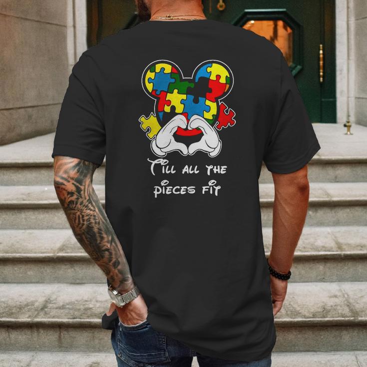 Austim Mouse Cartoon - Austim AwarenessShirt Mens Back Print T-shirt Gifts for Men