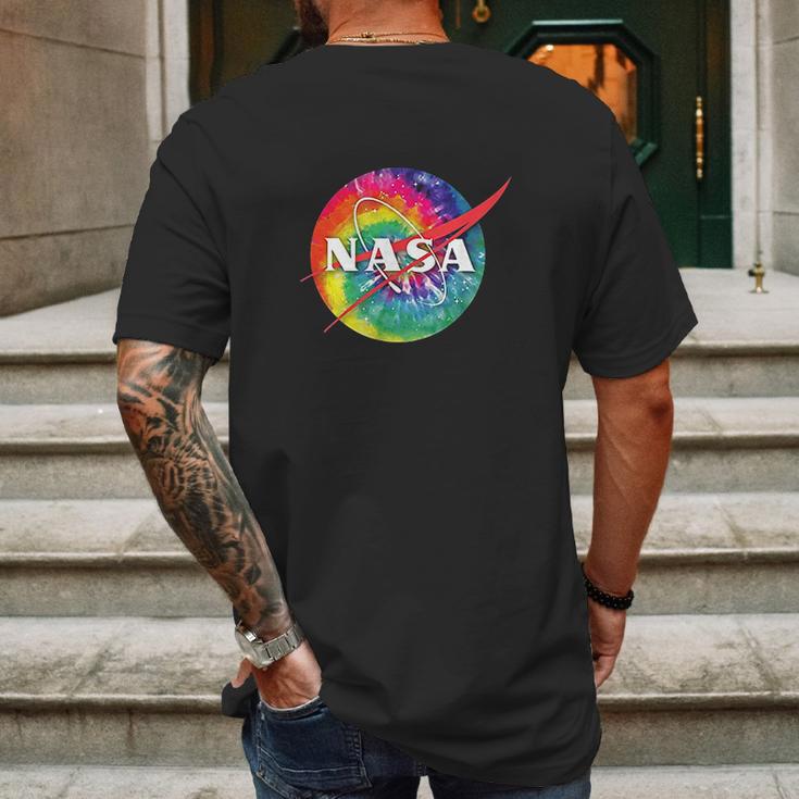 Awesome Tie Dye Nasa Hippie Nasa Gift Idea Mens Back Print T-shirt Gifts for Men