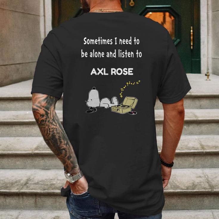 Axl Rose Mens Back Print T-shirt Gifts for Men