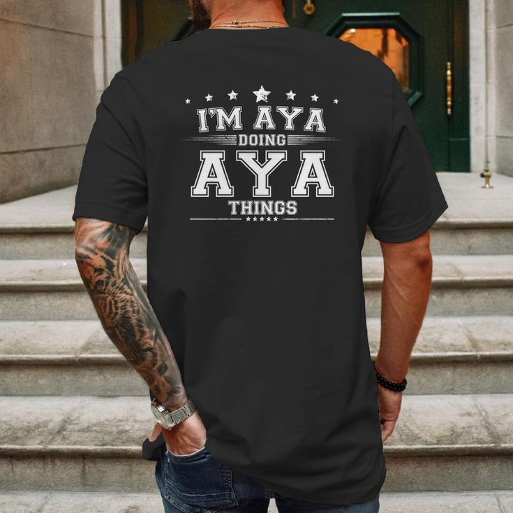 Im Aya Doing Aya Things Mens Back Print T-shirt Gifts for Men